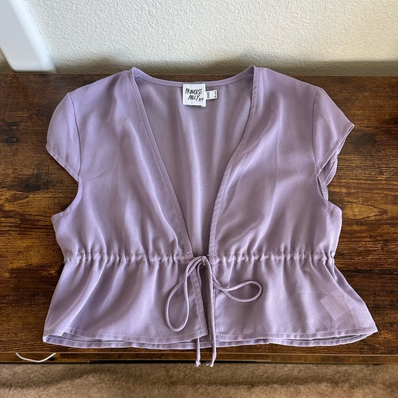 Princess Polly Fazio Top Purple - Picture 2 of 4